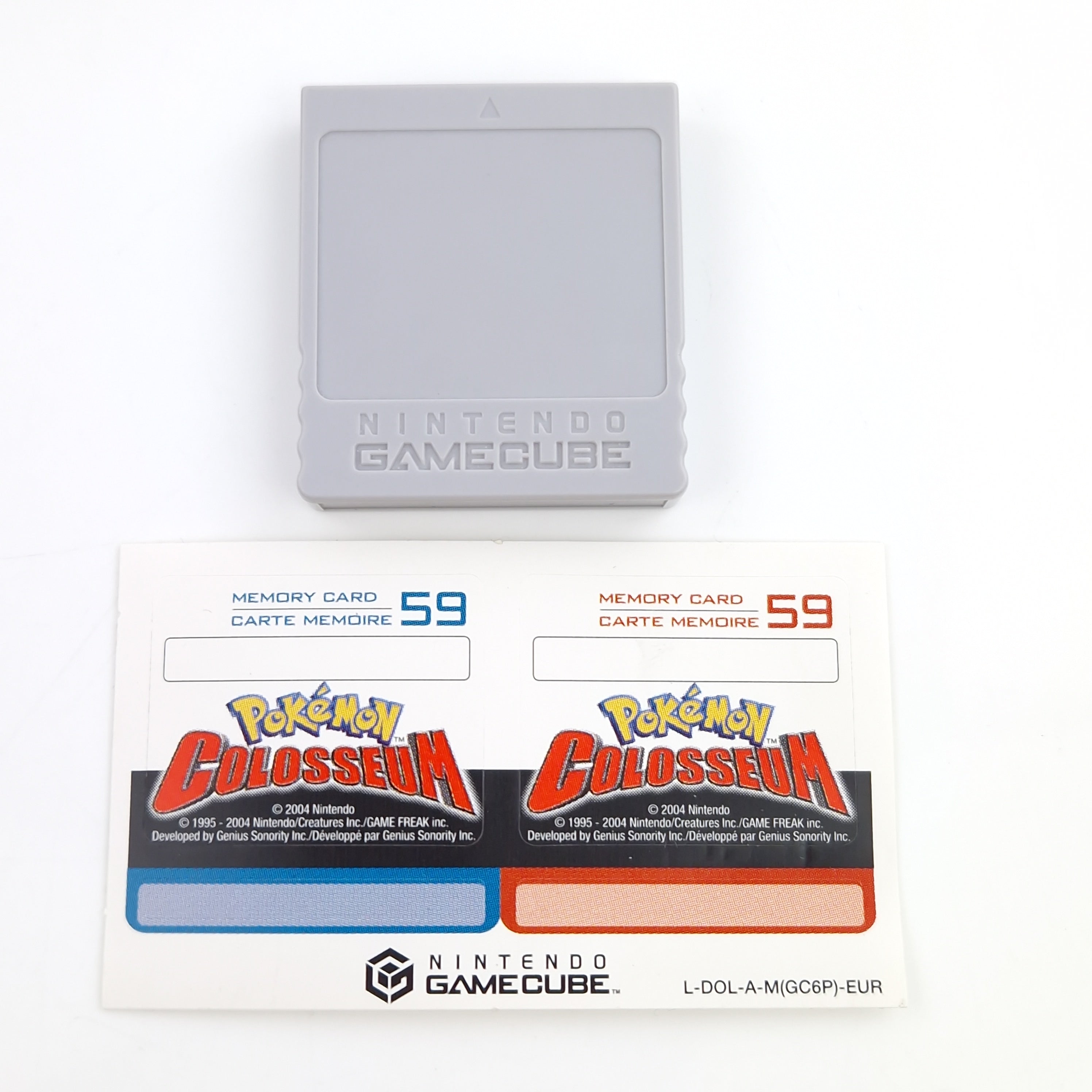 Nintendo Gamecube Spiel : Pokemon Colosseum + Memory Card & Sticker - GC OVP PAL