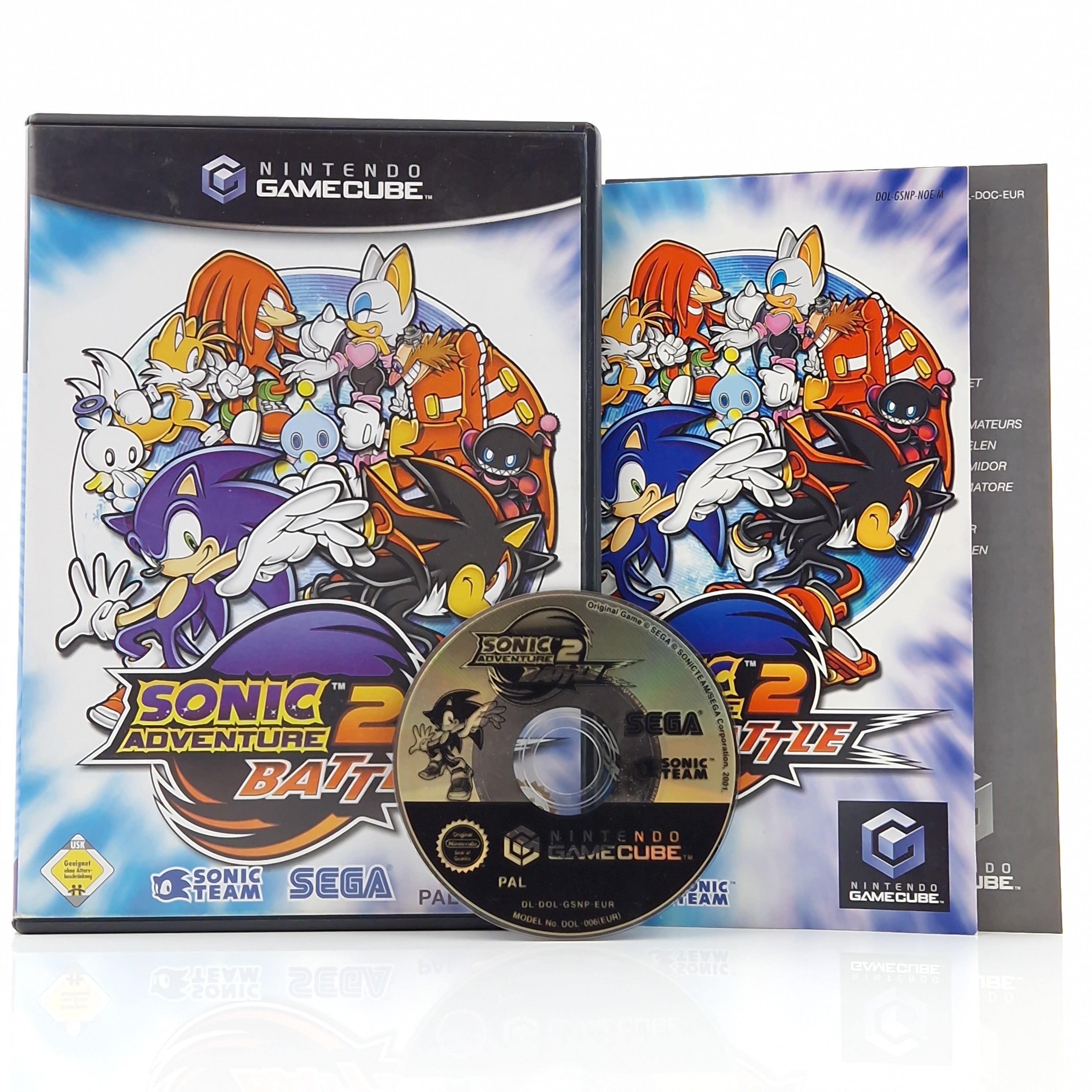 Nintendo Gamecube Spiel : Sonic Adventure Battle 2 - GC OVP dt. PAL Version