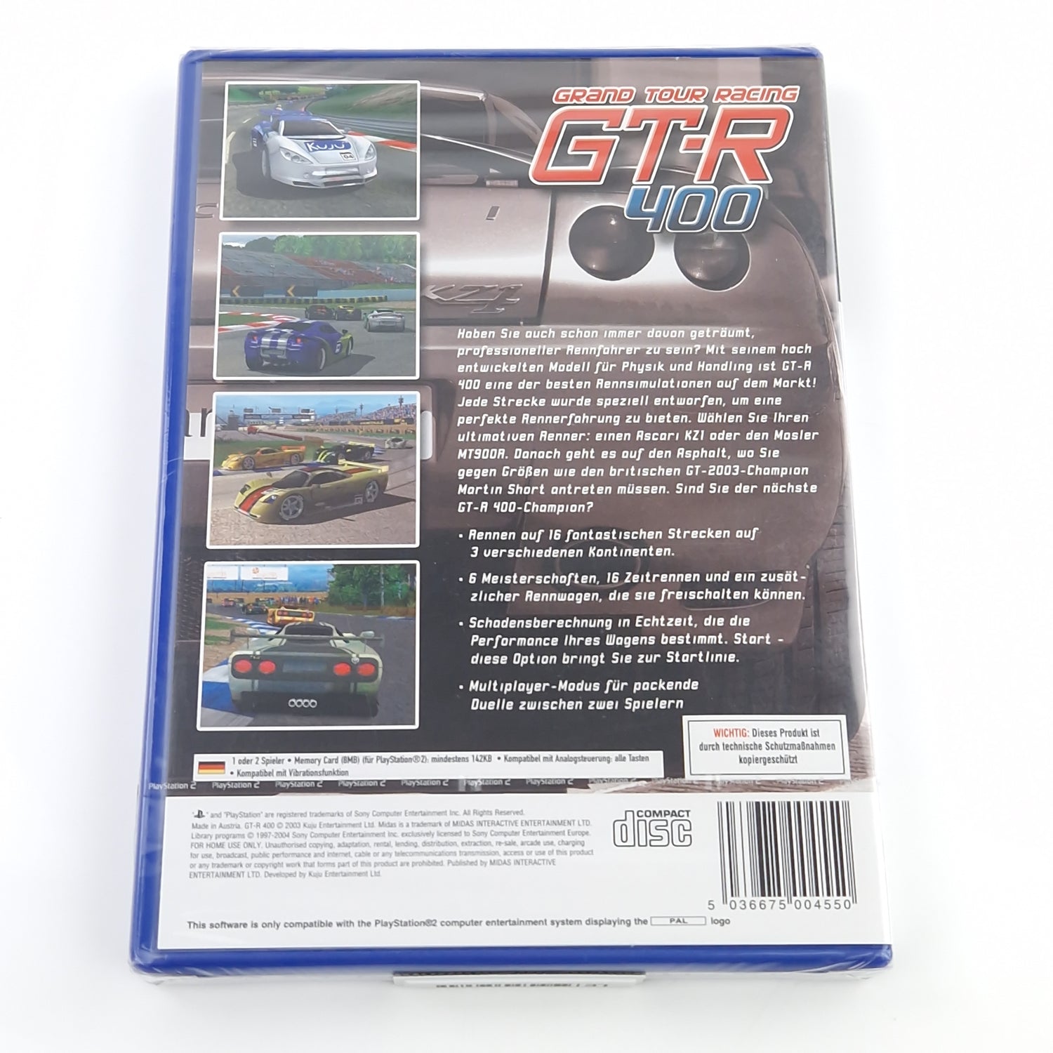 Playstation 2 Spiel : Grand Tour Racing GT-R 400 - PS2 Factory SEALED NEU NEW