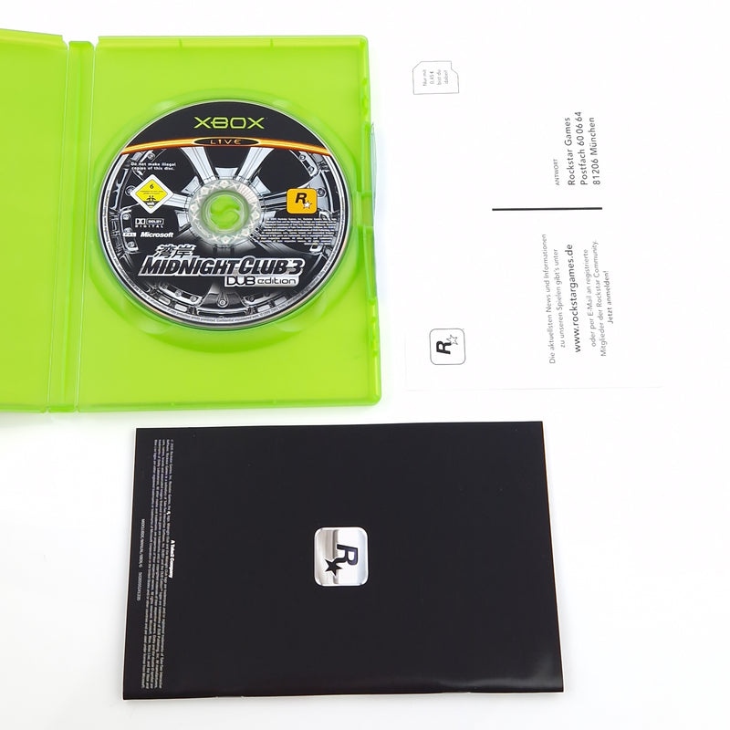 Xbox Classic Spiel : Midnight Club DUB Edition - CD Disk Anleitung OVP Microsoft