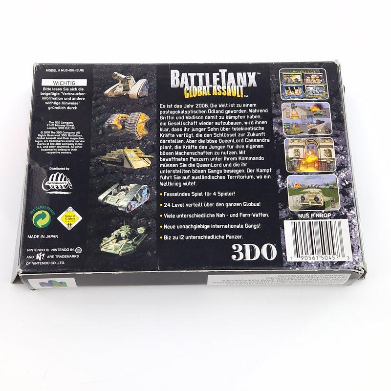 Nintendo 64 Spiel : Battle Tanx Global Assault - Modul OVP Anleitung / PAL NOE