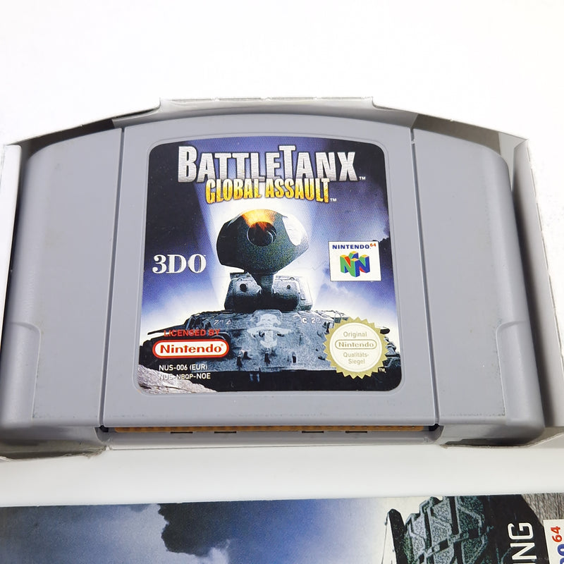 Nintendo 64 Spiel : Battle Tanx Global Assault - Modul OVP Anleitung / PAL NOE