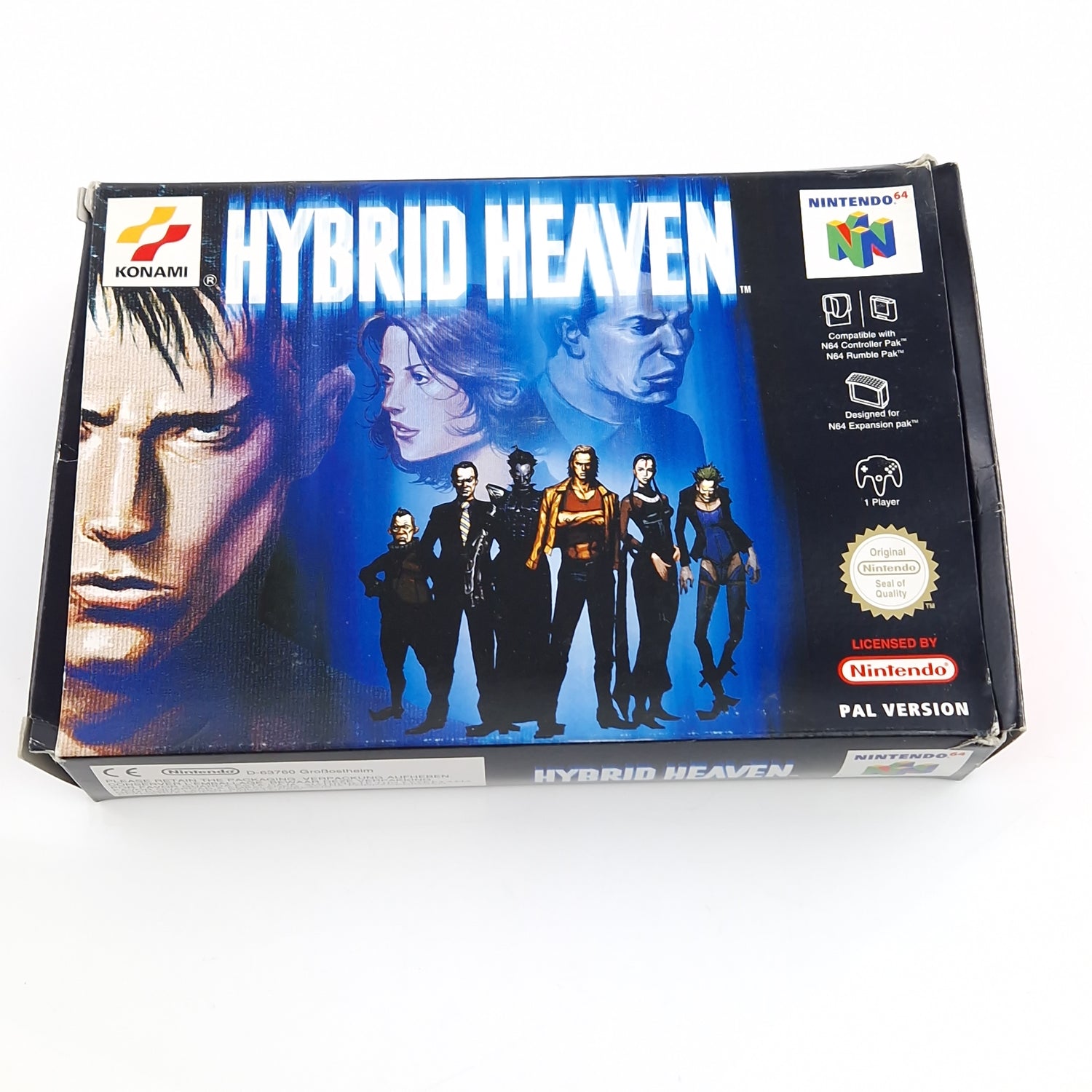Nintendo 64 Spiel : Hybrid Heaven - Modul OVP Anleitung / PAL EUR