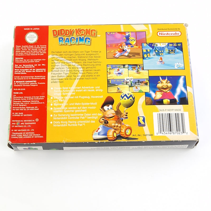 Nintendo 64 Spiel : Diddy Kong Racing - Modul OVP Anleitung / N64 PAL NNOE