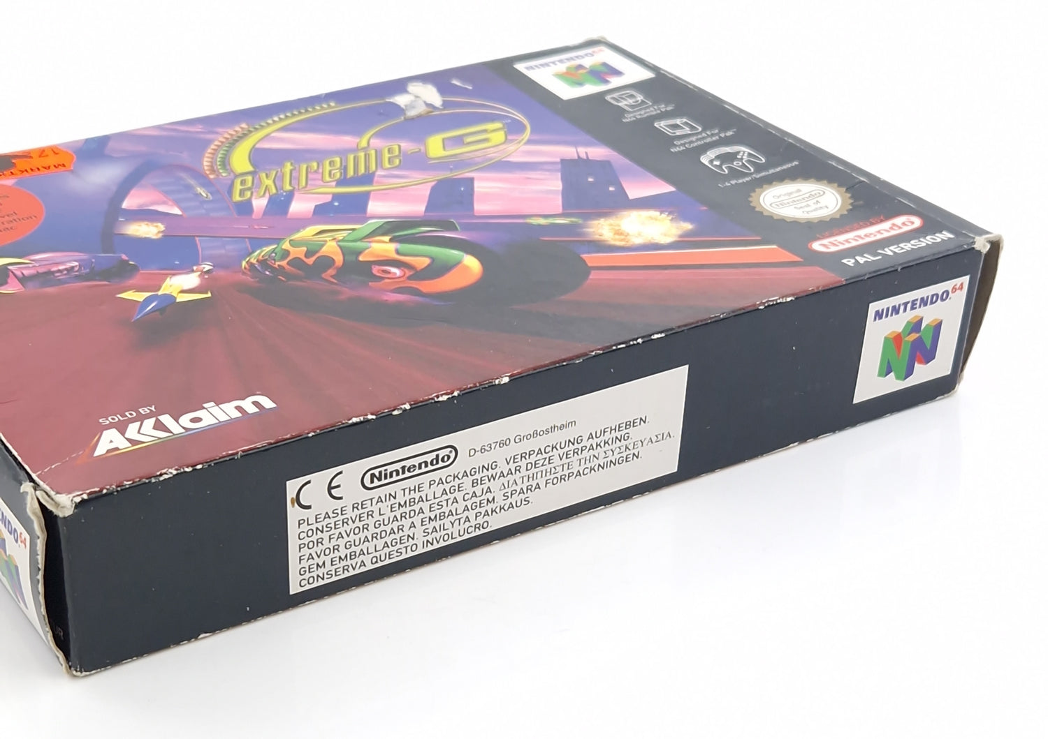 Nintendo 64 Spiel : Extreme-G - Modul OVP Anleitung / N64 PAL EUR