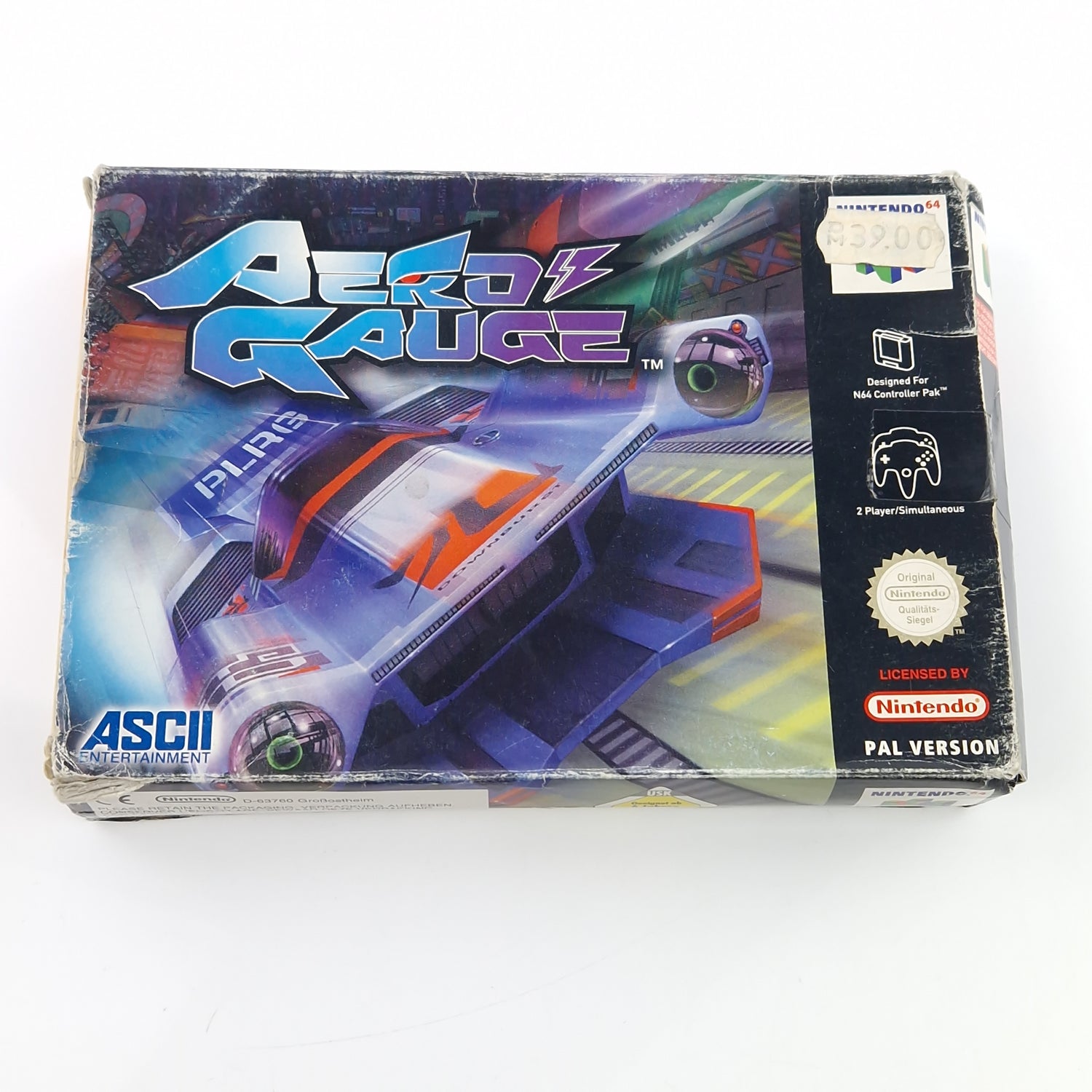 Nintendo 64 Spiel : Aero Gauge - Modul OVP Anleitung / N64 PAL NOE