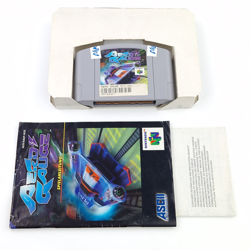 Nintendo 64 Spiel : Aero Gauge - Modul OVP Anleitung / N64 PAL NOE