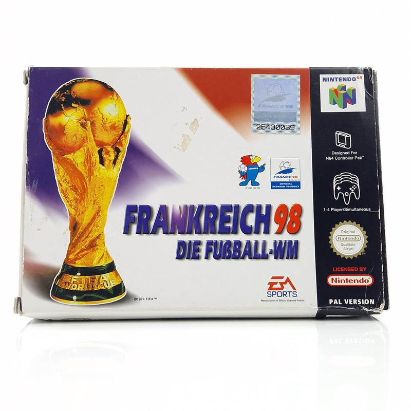 Nintendo 64 Spiel : Frankreich 98 Die Fußball WM - Modul Anl. OVP / N64 PAL NOE