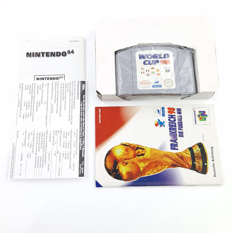 Nintendo 64 Spiel : Frankreich 98 Die Fußball WM - Modul Anl. OVP / N64 PAL NOE