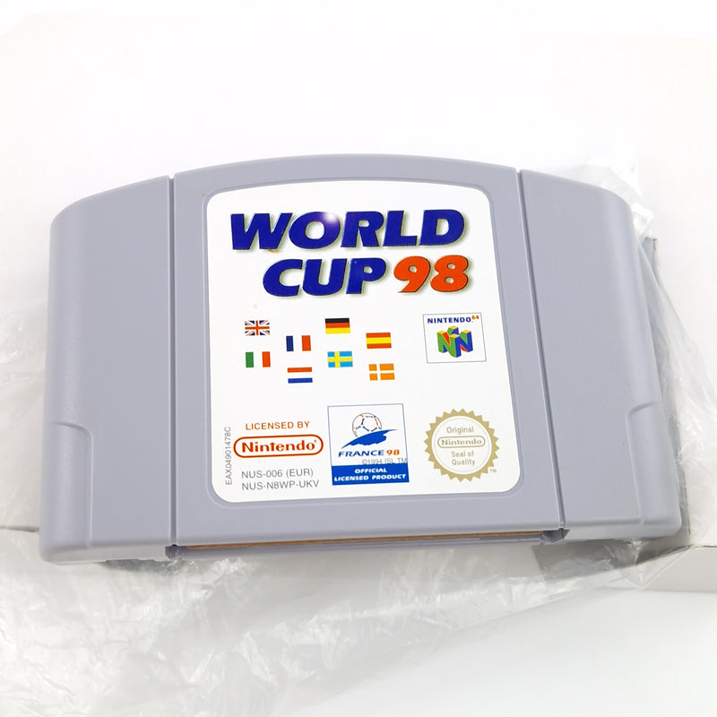 Nintendo 64 Spiel : Frankreich 98 Die Fußball WM - Modul Anl. OVP / N64 PAL NOE
