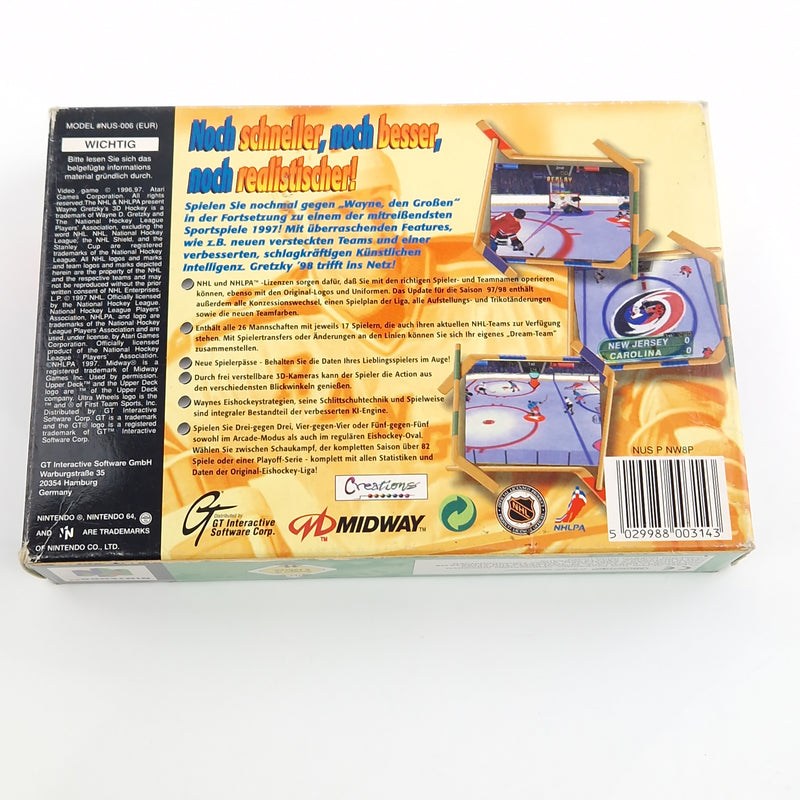 Nintendo 64 Spiel : Wayne Gretzky´s 3D Hockey 98 - Icehockey N64 OVP PAL