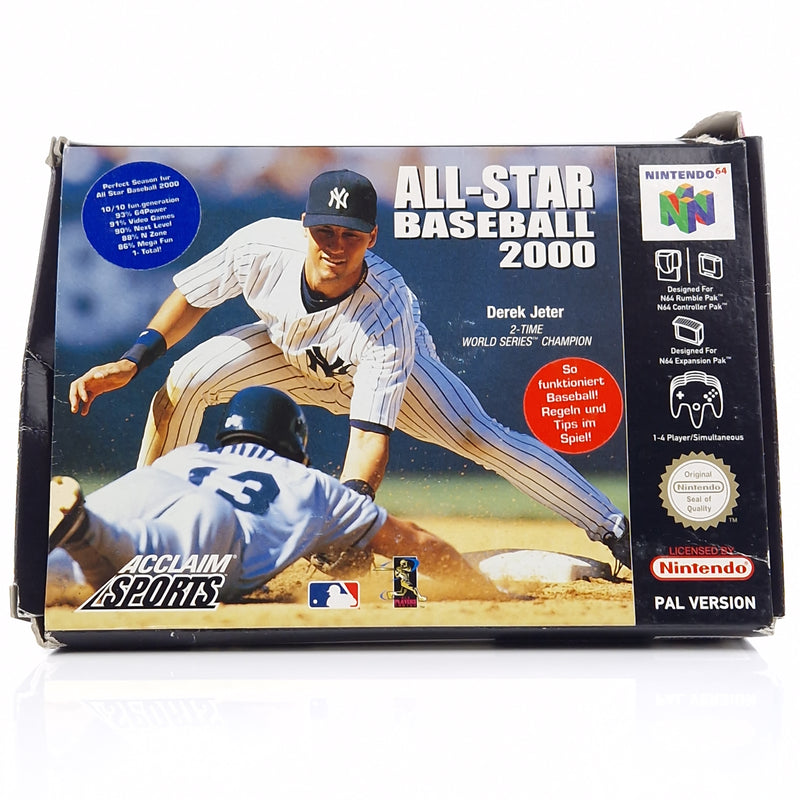 Nintendo 64 Spiel : All-Star Baseball 2000 - Modul Anleitung OVP / N64 PAL Sport
