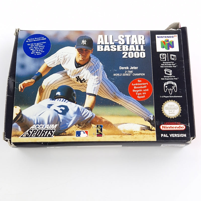 Nintendo 64 Spiel : All-Star Baseball 2000 - Modul Anleitung OVP / N64 PAL Sport