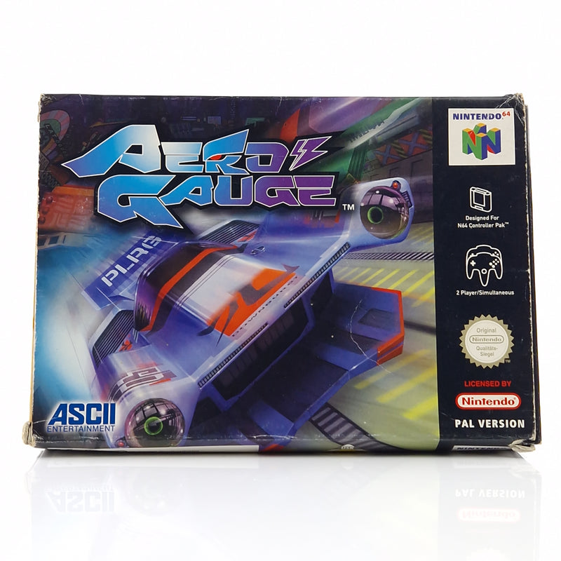 Nintendo 64 Spiel : Aero Gauge - Modul Anleitung OVP / N64 PAL 02