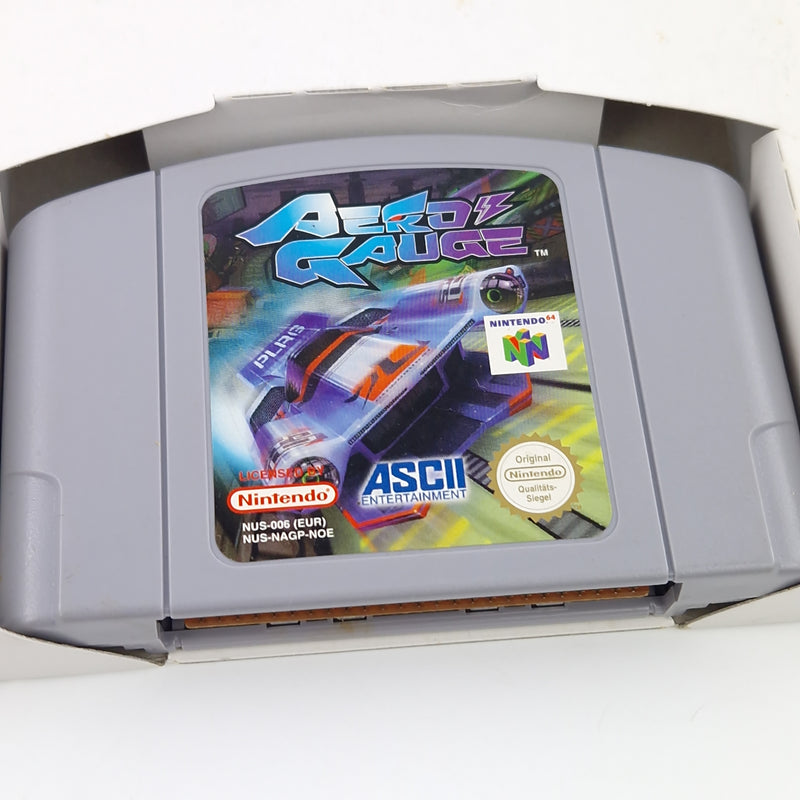 Nintendo 64 Spiel : Aero Gauge - Modul Anleitung OVP / N64 PAL 02