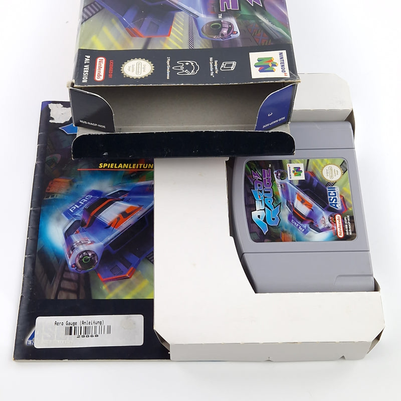 Nintendo 64 Spiel : Aero Gauge - Modul Anleitung OVP / N64 PAL 02
