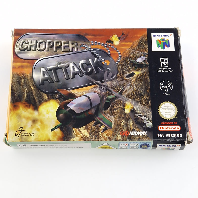 Nintendo 64 Spiel : Chopper Attack - Modul Anleitung OVP / N64 PAL EUU