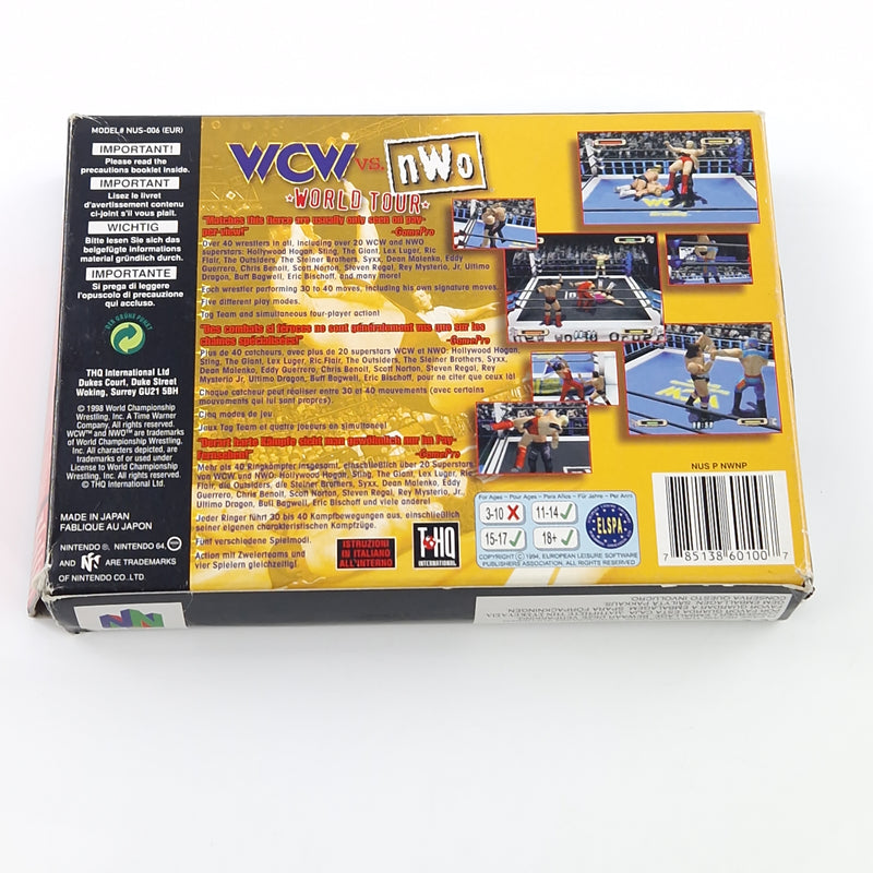 Nintendo 64 : WCW Vs. NWO World Tour - Modul Anleitung OVP / N64 PAL Wrestling