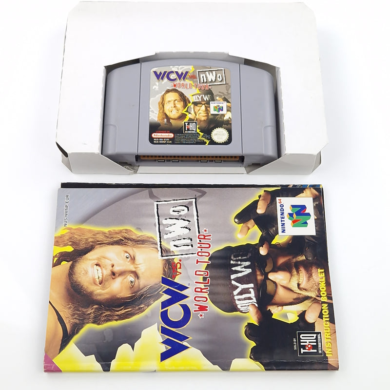 Nintendo 64 : WCW Vs. NWO World Tour - Modul Anleitung OVP / N64 PAL Wrestling