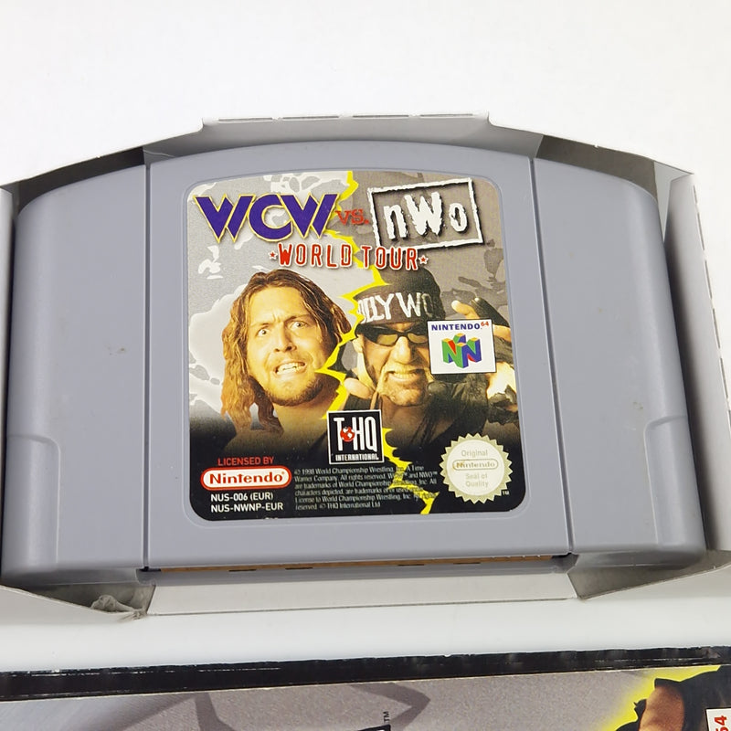 Nintendo 64 : WCW Vs. NWO World Tour - Modul Anleitung OVP / N64 PAL Wrestling