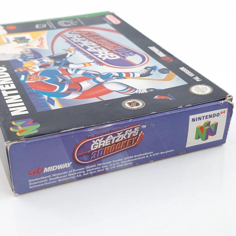 Nintendo 64 : Wayne Gretzkys 3D Hockey - Modul Anleitung OVP / N64 PAL Icehockey