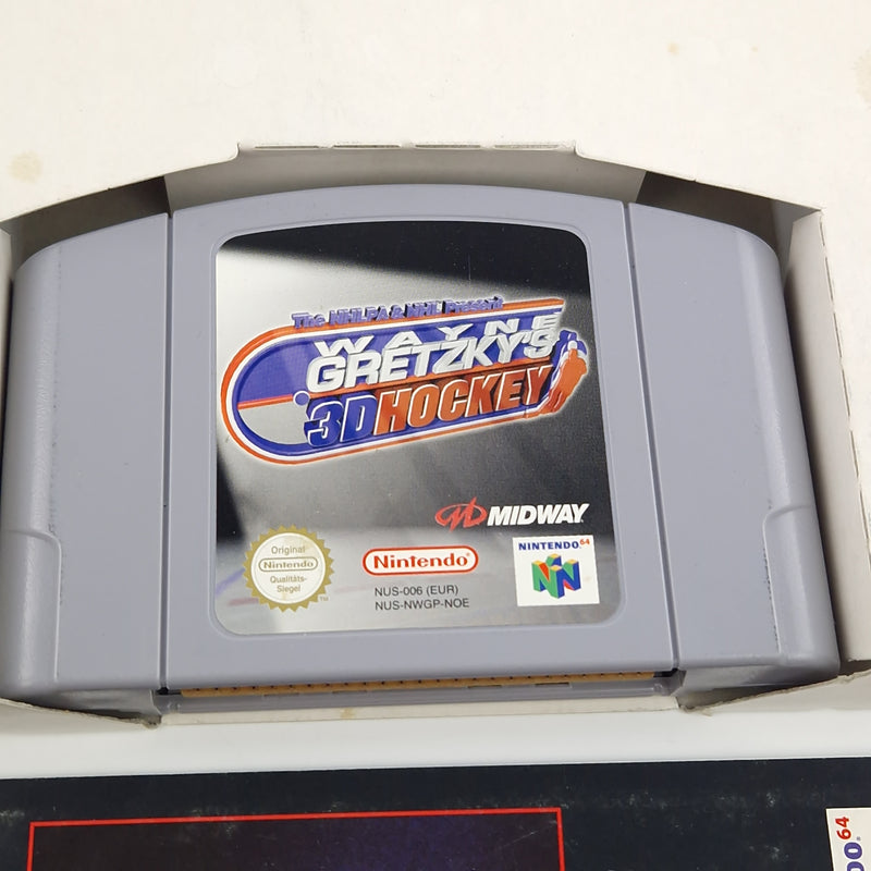 Nintendo 64 : Wayne Gretzkys 3D Hockey - Modul Anleitung OVP / N64 PAL Icehockey