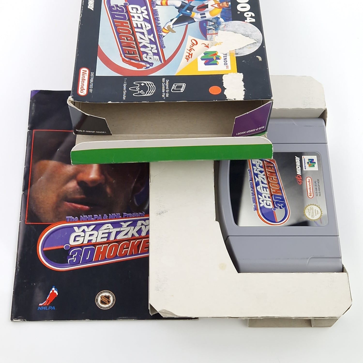 Nintendo 64 : Wayne Gretzkys 3D Hockey - Modul Anleitung OVP / N64 PAL Icehockey