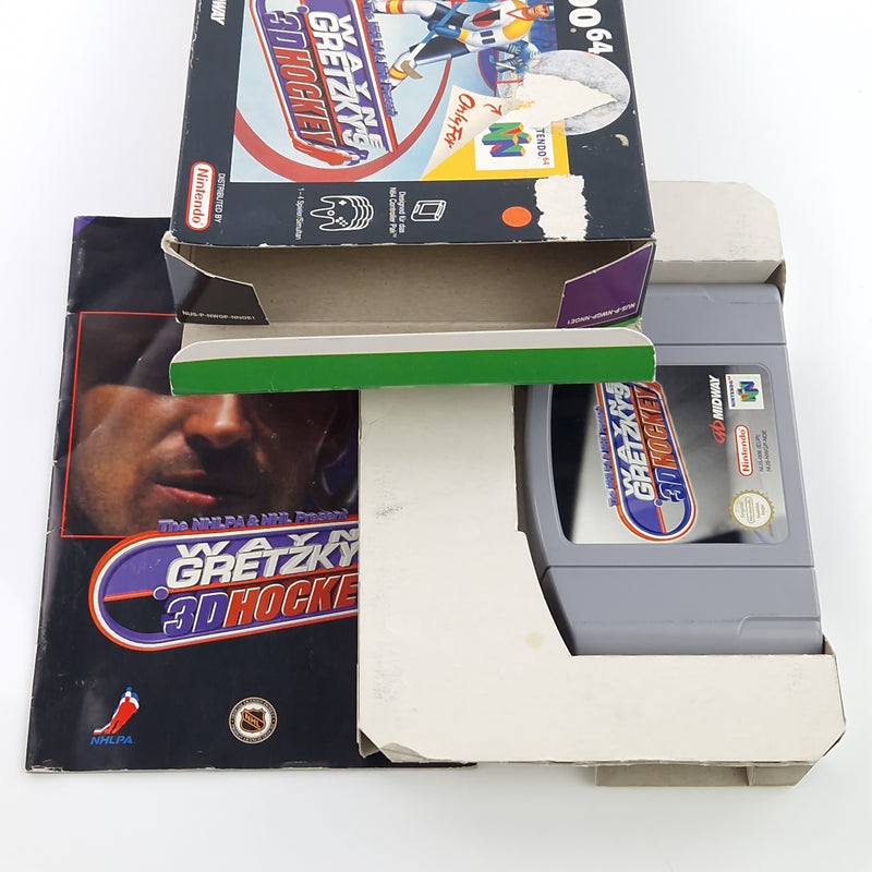 Nintendo 64 : Wayne Gretzkys 3D Hockey - Modul Anleitung OVP / N64 PAL Icehockey