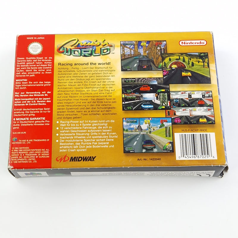 Nintendo 64 Spiel : Cruis´n World - Modul Anleitung OVP / N64 PAL NNOE