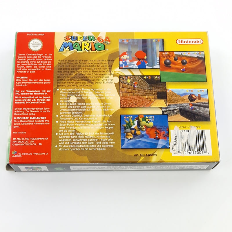 Nintendo 64 Spiel : Super Mario 64 - Modul OVP ohne Anleitung / N64 PAL NOE