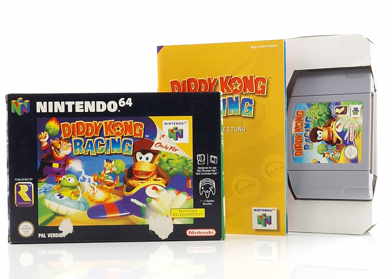 Nintendo 64 Spiel : Diddy Kong Racing - Modul OVP Anleitung / N64 PAL NNOE