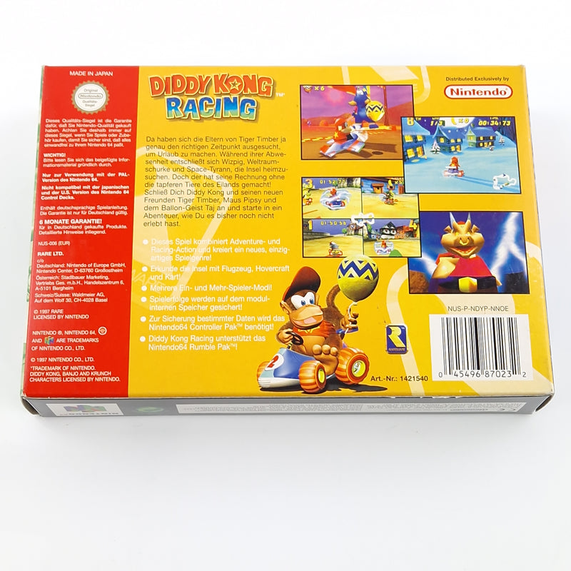 Nintendo 64 Spiel : Diddy Kong Racing - Modul OVP Anleitung / N64 PAL NNOE