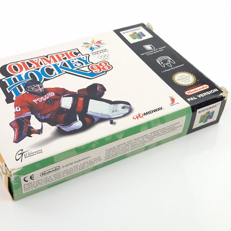 Nintendo 64 Spiel : Olympic Hockey 98 - Modul OVP Anleitung / N64 PAL Icehockey