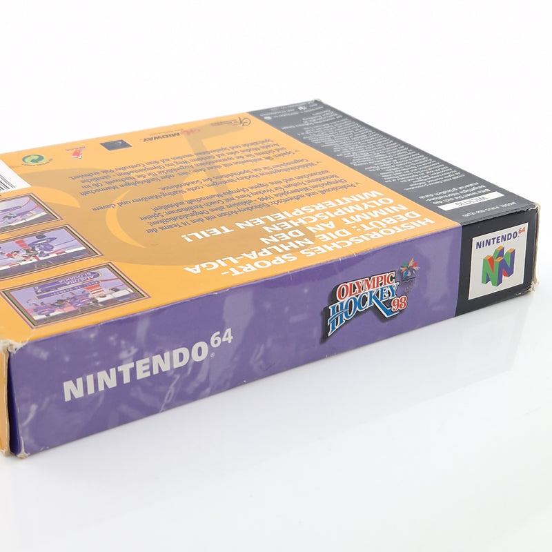 Nintendo 64 Spiel : Olympic Hockey 98 - Modul OVP Anleitung / N64 PAL Icehockey