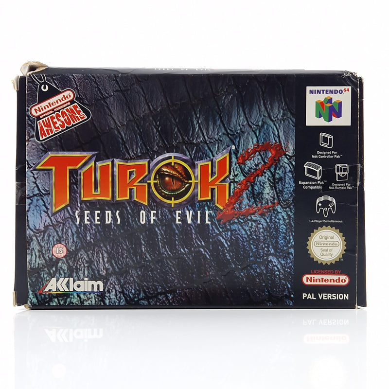 Nintendo 64 Spiel : Turok 2 Seeds of Evil - N64 Modul Anleitung OVP PAL UKV