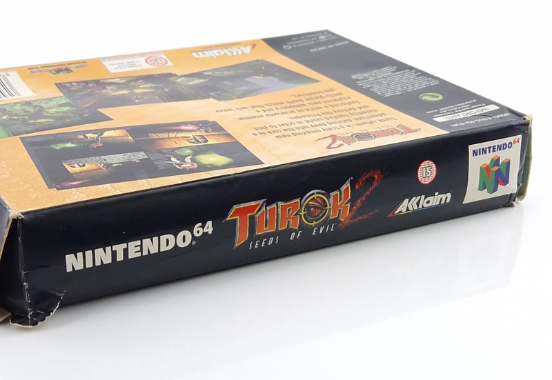 Nintendo 64 Spiel : Turok 2 Seeds of Evil - N64 Modul Anleitung OVP PAL UKV
