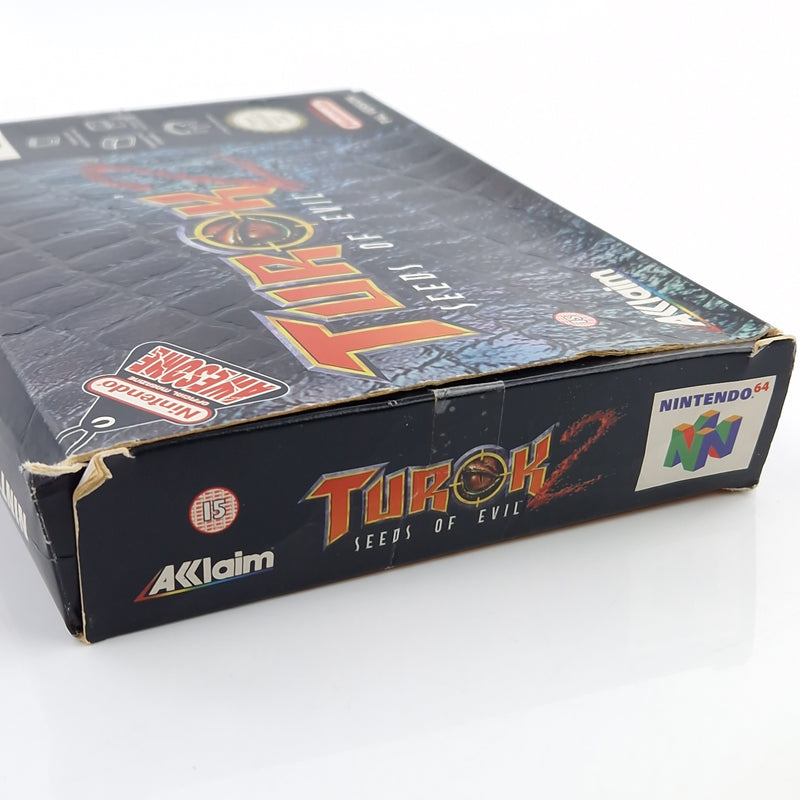 Nintendo 64 Spiel : Turok 2 Seeds of Evil - N64 Modul Anleitung OVP PAL UKV