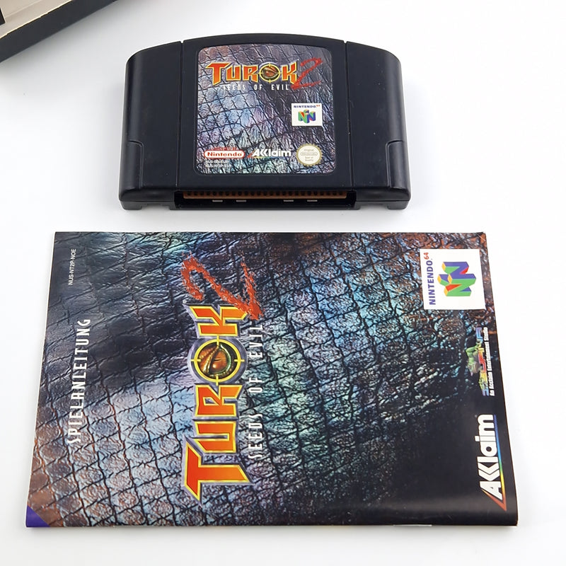 Nintendo 64 Spiel : Turok 2 Seeds of Evil - N64 Modul Anleitung OVP PAL UKV