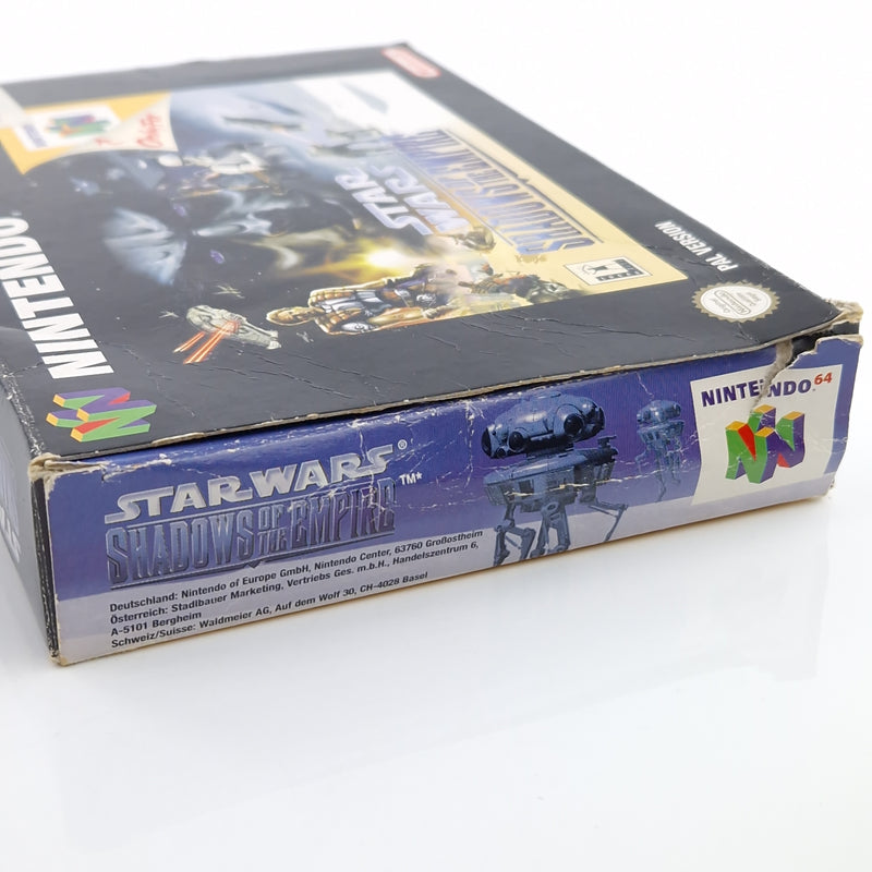 Nintendo 64 Spiel : Star Wars Shadows of the Empire - Modul Anleitung OVP / N64
