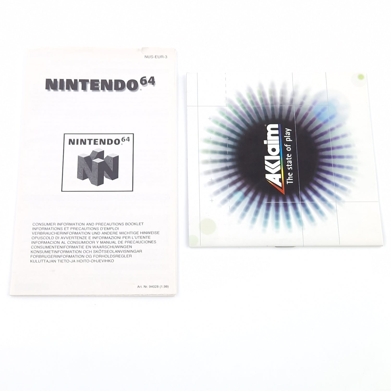 Nintendo 64 Spiel : Shadow Man Rette deine Seele - Modul Anleitung OVP / N64