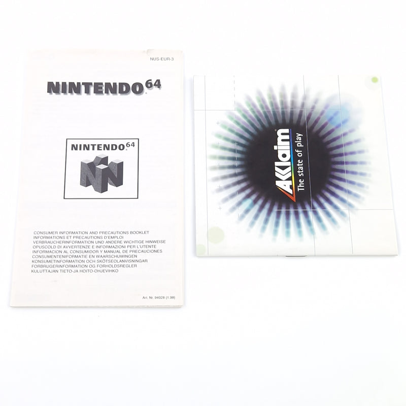Nintendo 64 Spiel : Shadow Man Rette deine Seele - Modul Anleitung OVP / N64