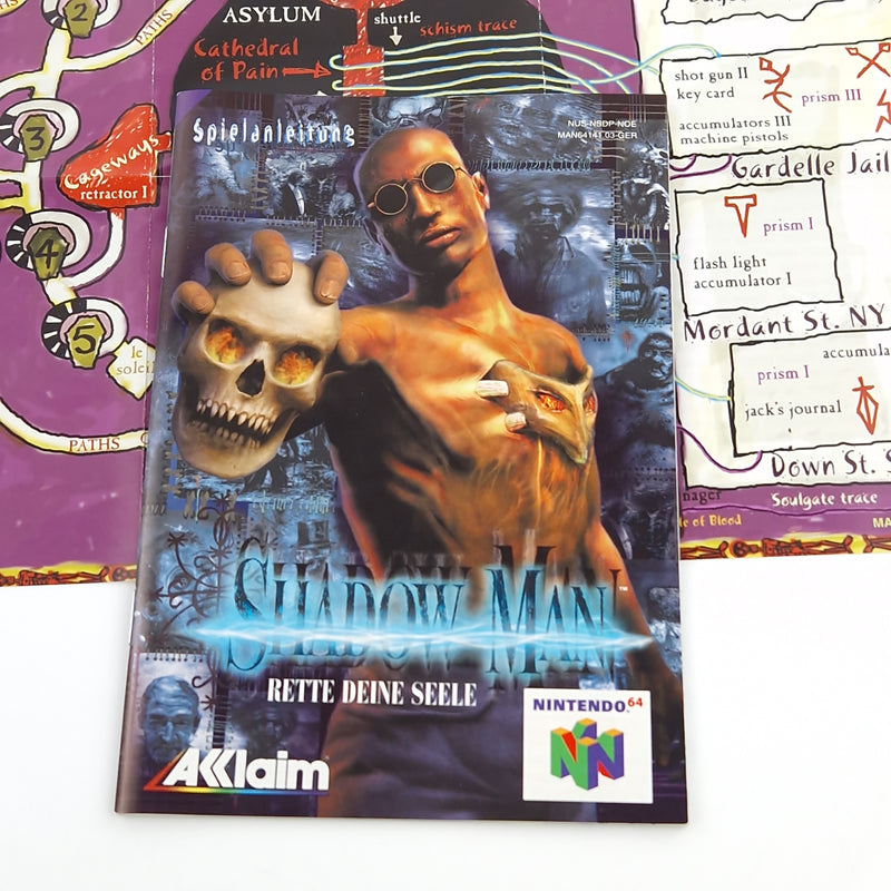 Nintendo 64 Spiel : Shadow Man Rette deine Seele - Modul Anleitung OVP / N64