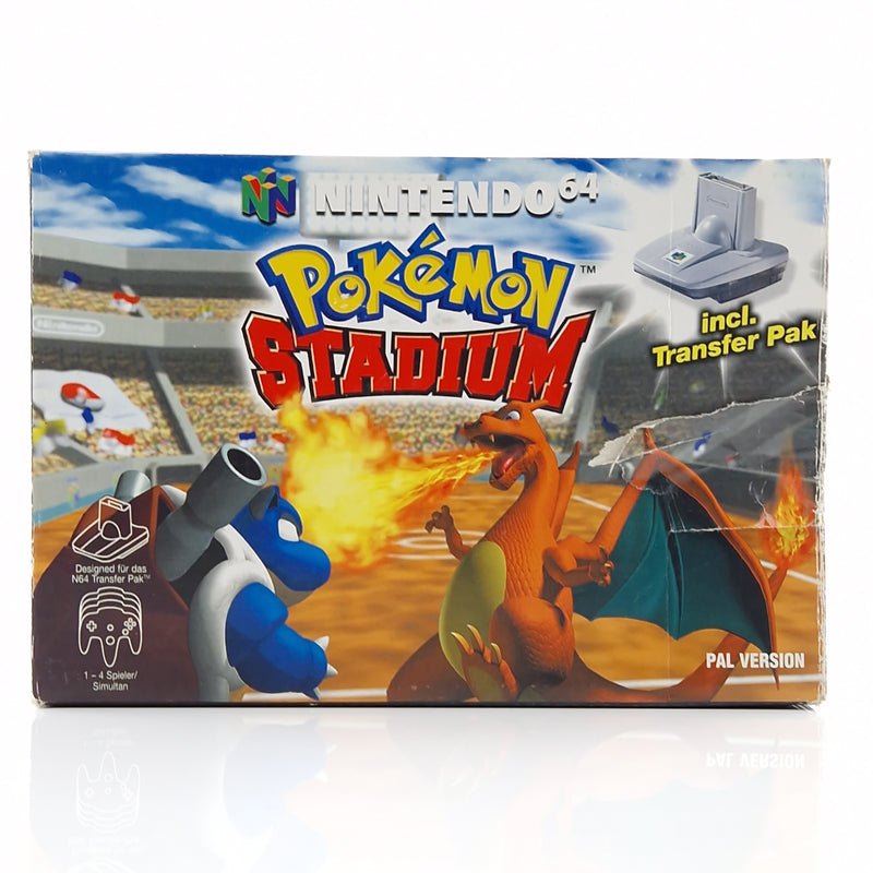 Nintendo 64 Spiel : Pokemon Stadium + Transfer Pak - Modul Anleitung OVP / N64