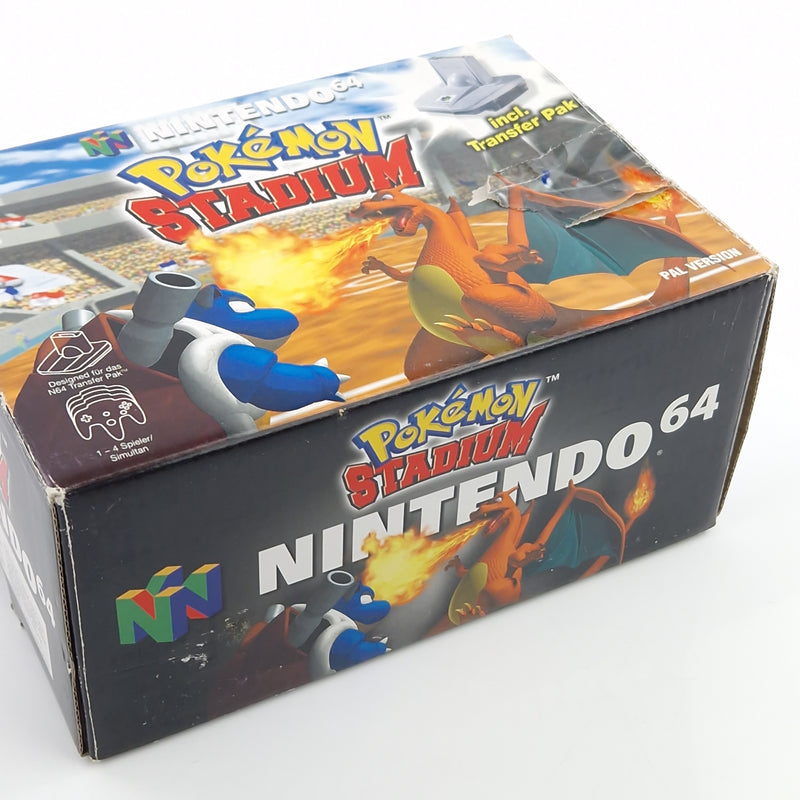 Nintendo 64 Spiel : Pokemon Stadium + Transfer Pak - Modul Anleitung OVP / N64