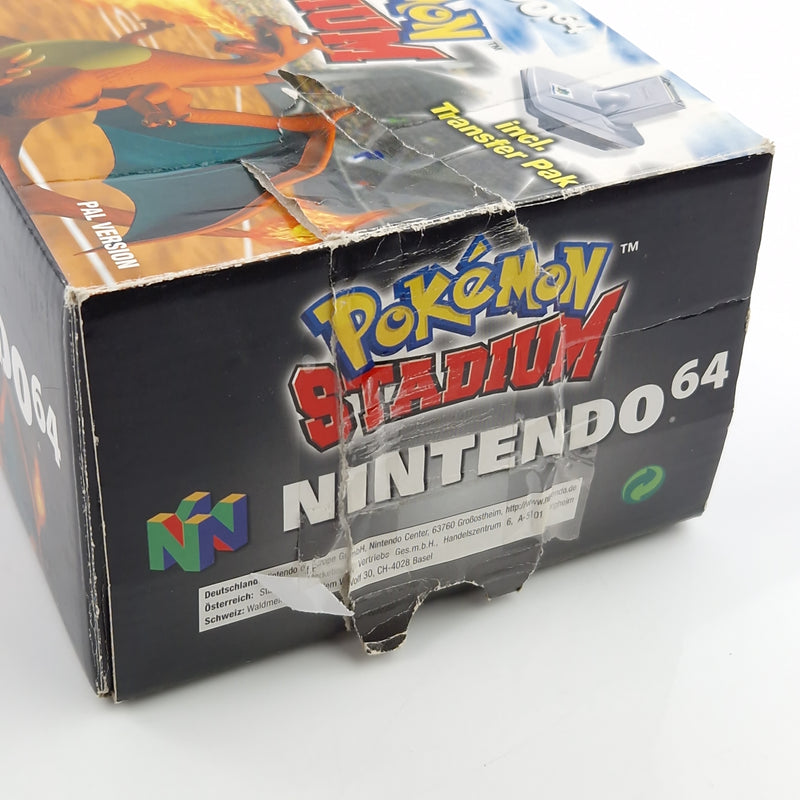 Nintendo 64 Spiel : Pokemon Stadium + Transfer Pak - Modul Anleitung OVP / N64