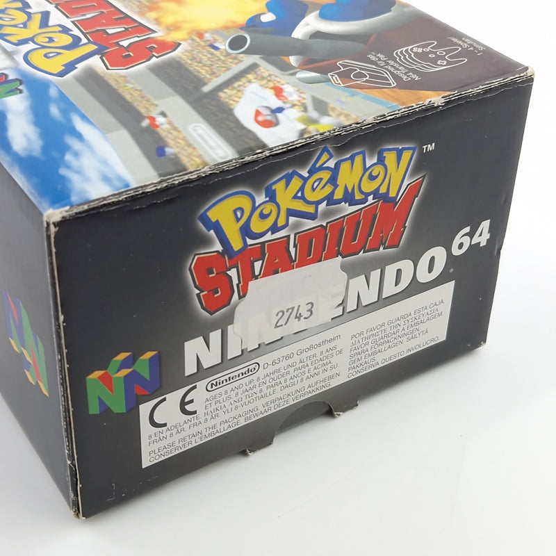 Nintendo 64 Spiel : Pokemon Stadium + Transfer Pak - Modul Anleitung OVP / N64