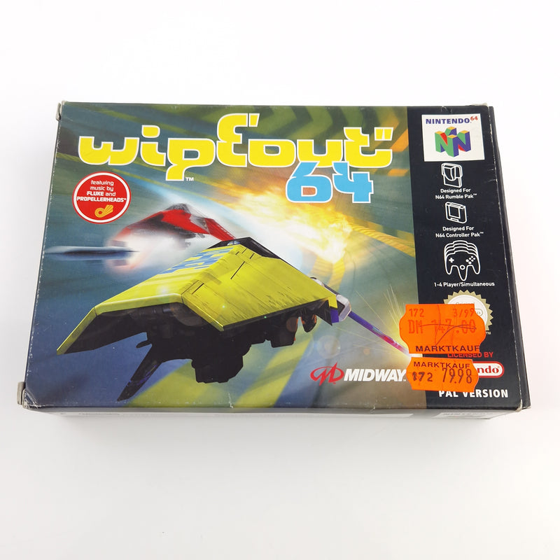 Nintendo 64 Spiel : Wipeout 64 - Modul Anleitung OVP / N64 PAL EUU