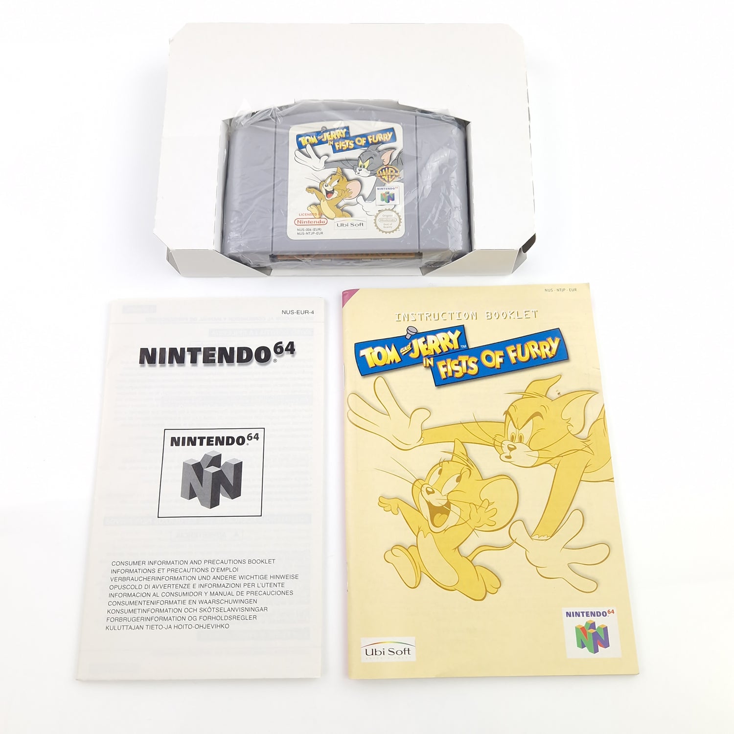 Nintendo 64 Spiel : Tom and Jerry in Fists of Furry - Modul Anleitung OVP N64