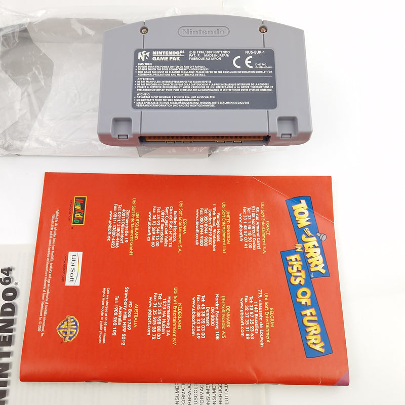 Nintendo 64 Spiel : Tom and Jerry in Fists of Furry - Modul Anleitung OVP N64