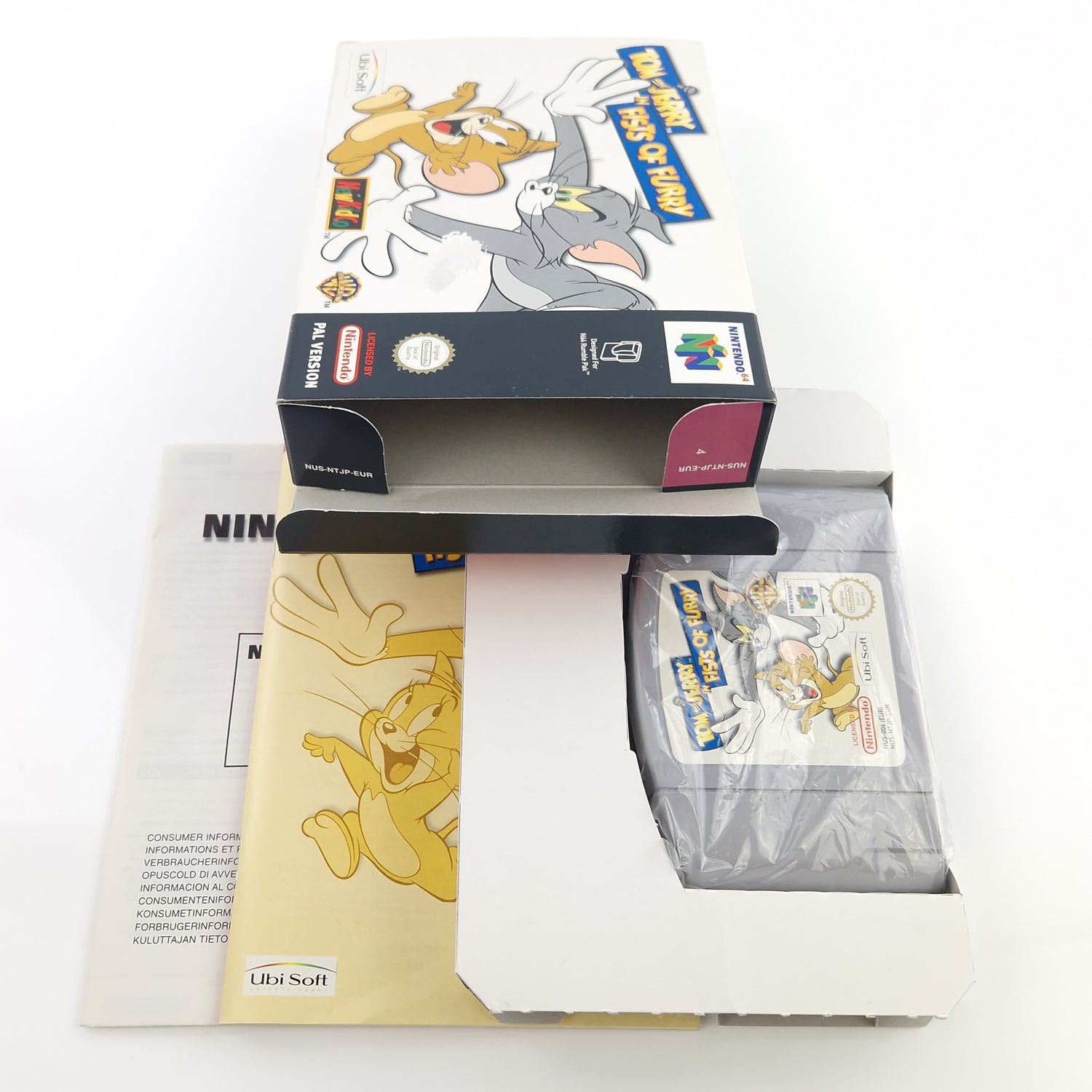 Nintendo 64 Spiel : Tom and Jerry in Fists of Furry - Modul Anleitung OVP N64